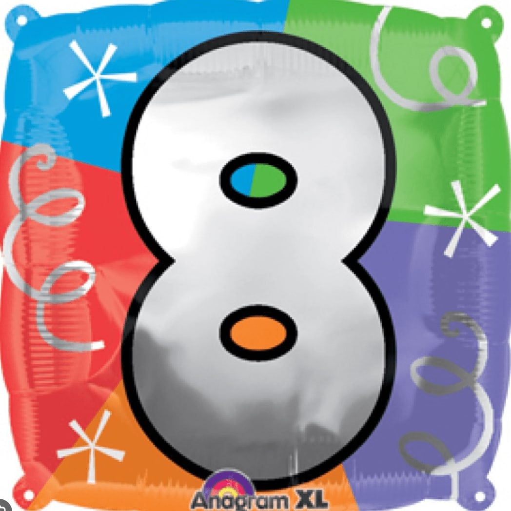Birthday Number Balloon 8