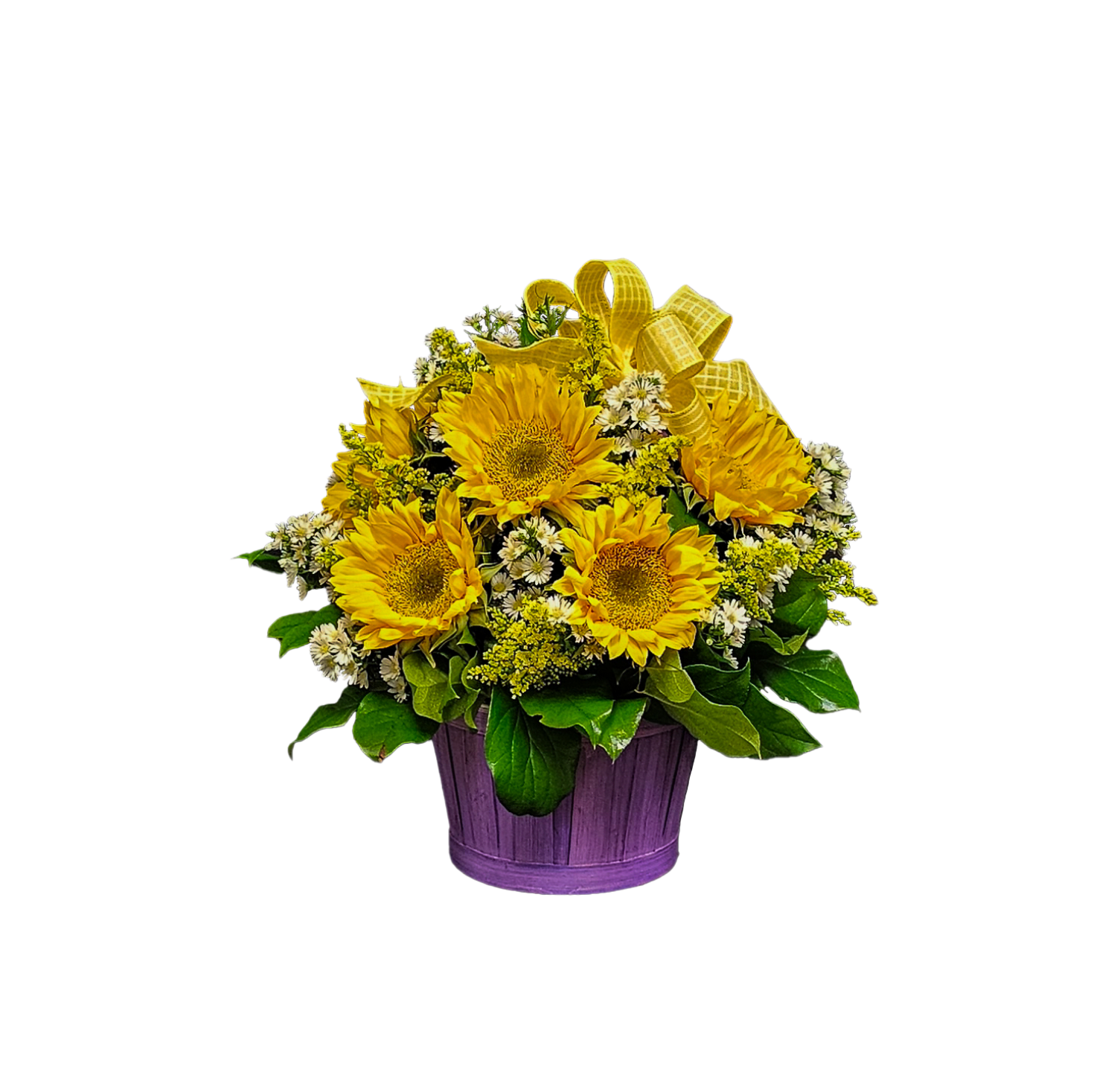 GS-1 Arreglo de girasoles, montecasino y solidago