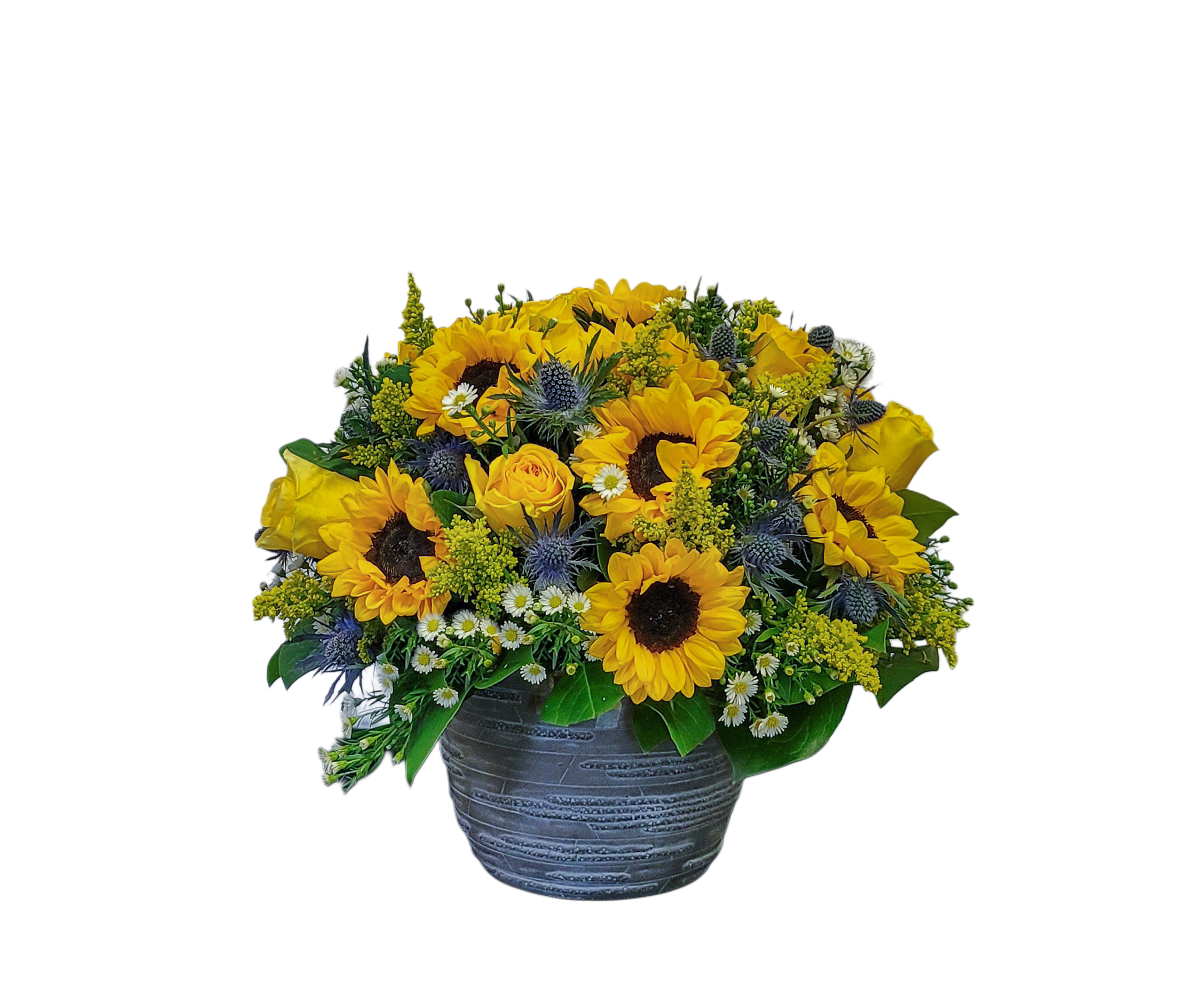 GS-5 Arreglo de Rosa Y Girasoles Flower Bouquet