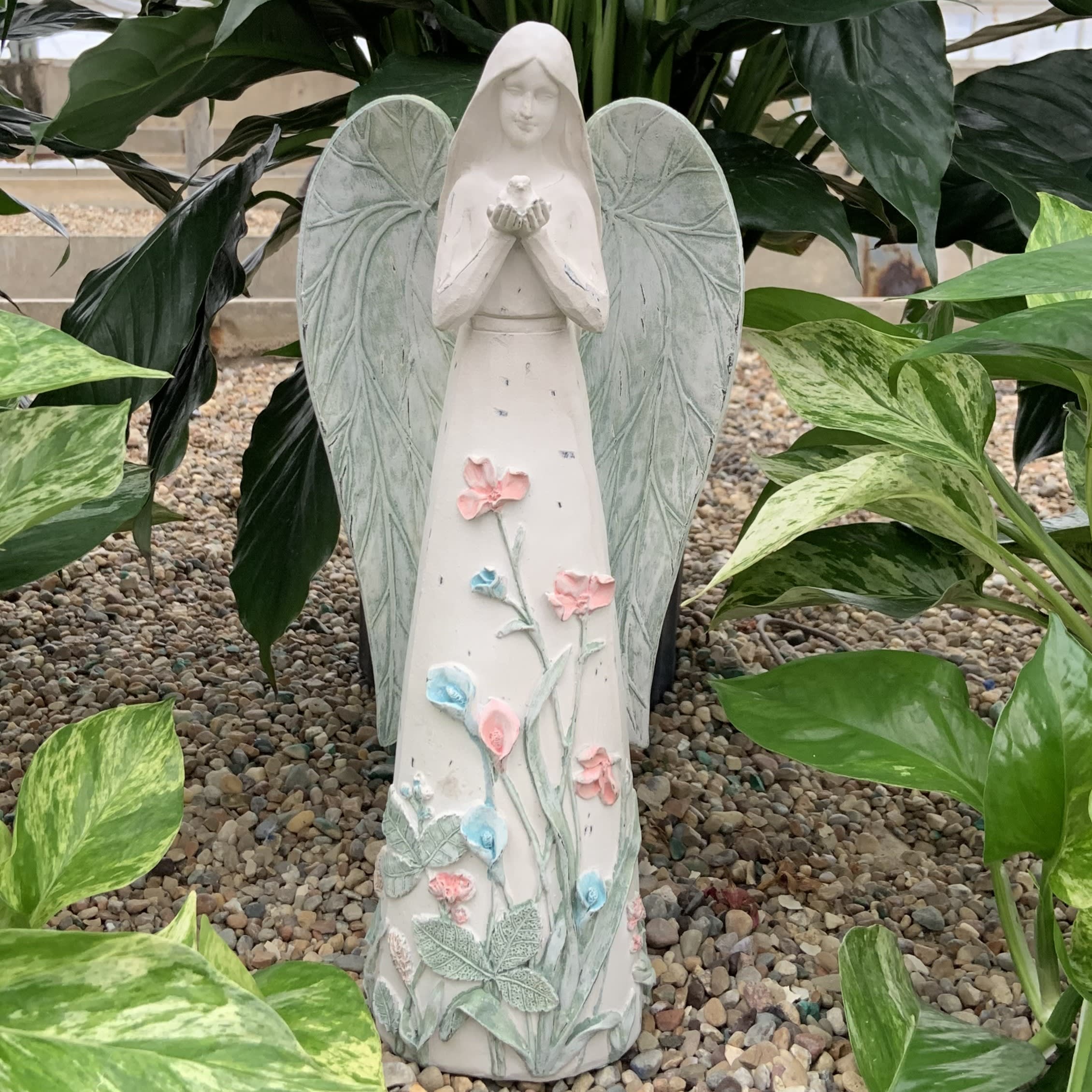 Colorful Angel with bird