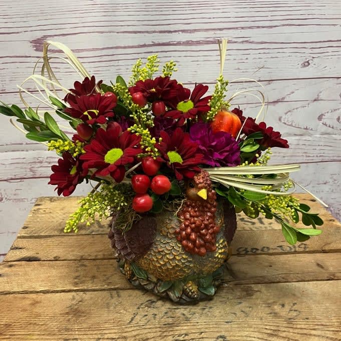 Feast For Your Senses Turkey Centerpiece