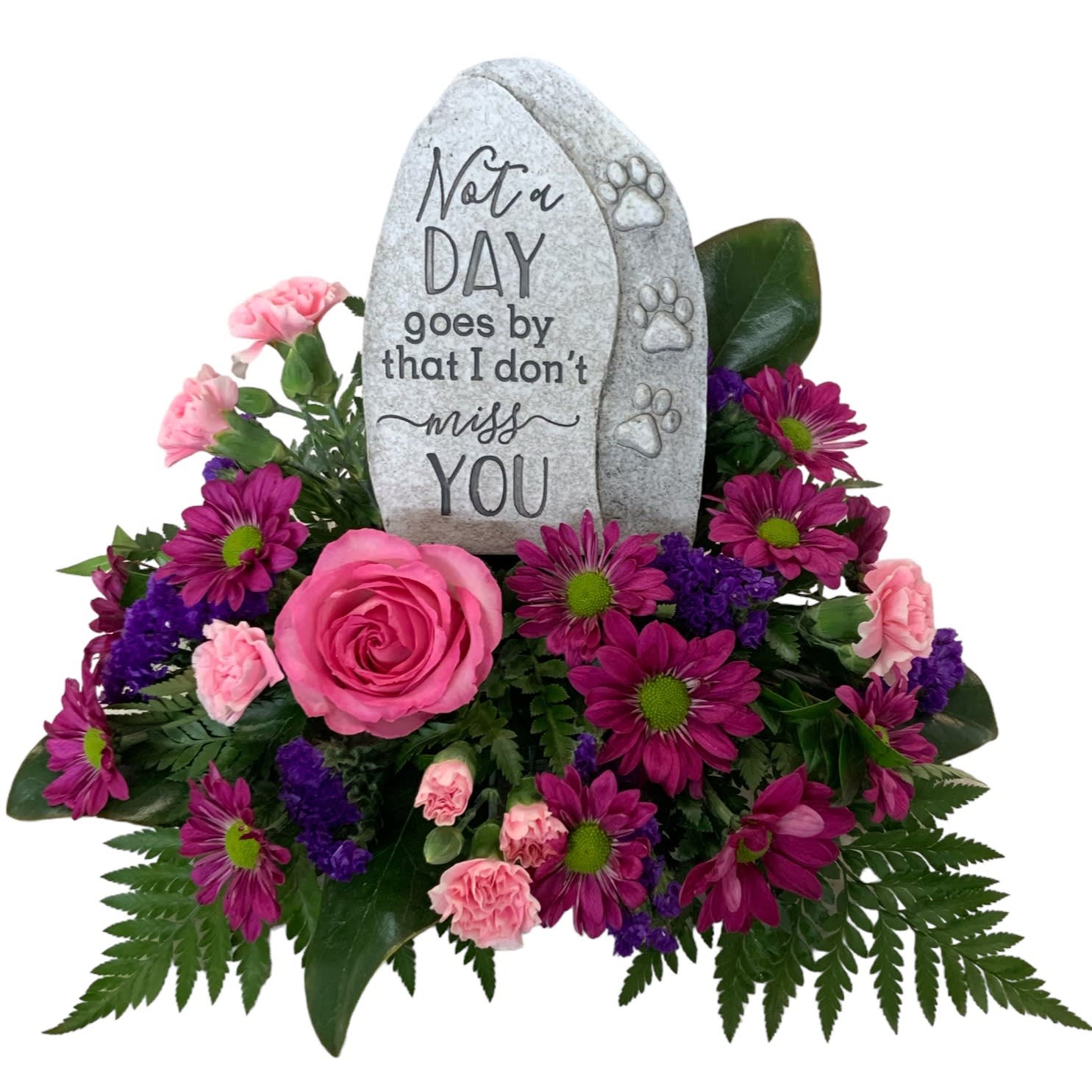 Not a Day Goes By Dog Memorial Stone