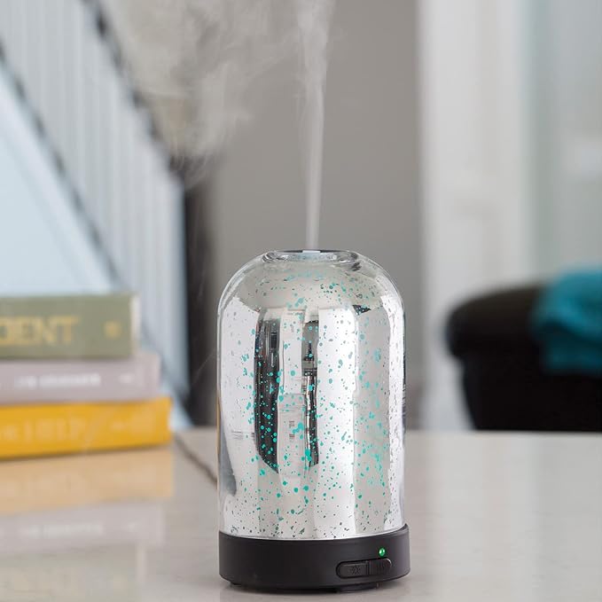 MERCURY GLASS ESSENTIAL OIL DIFFUSER Flower Bouquet