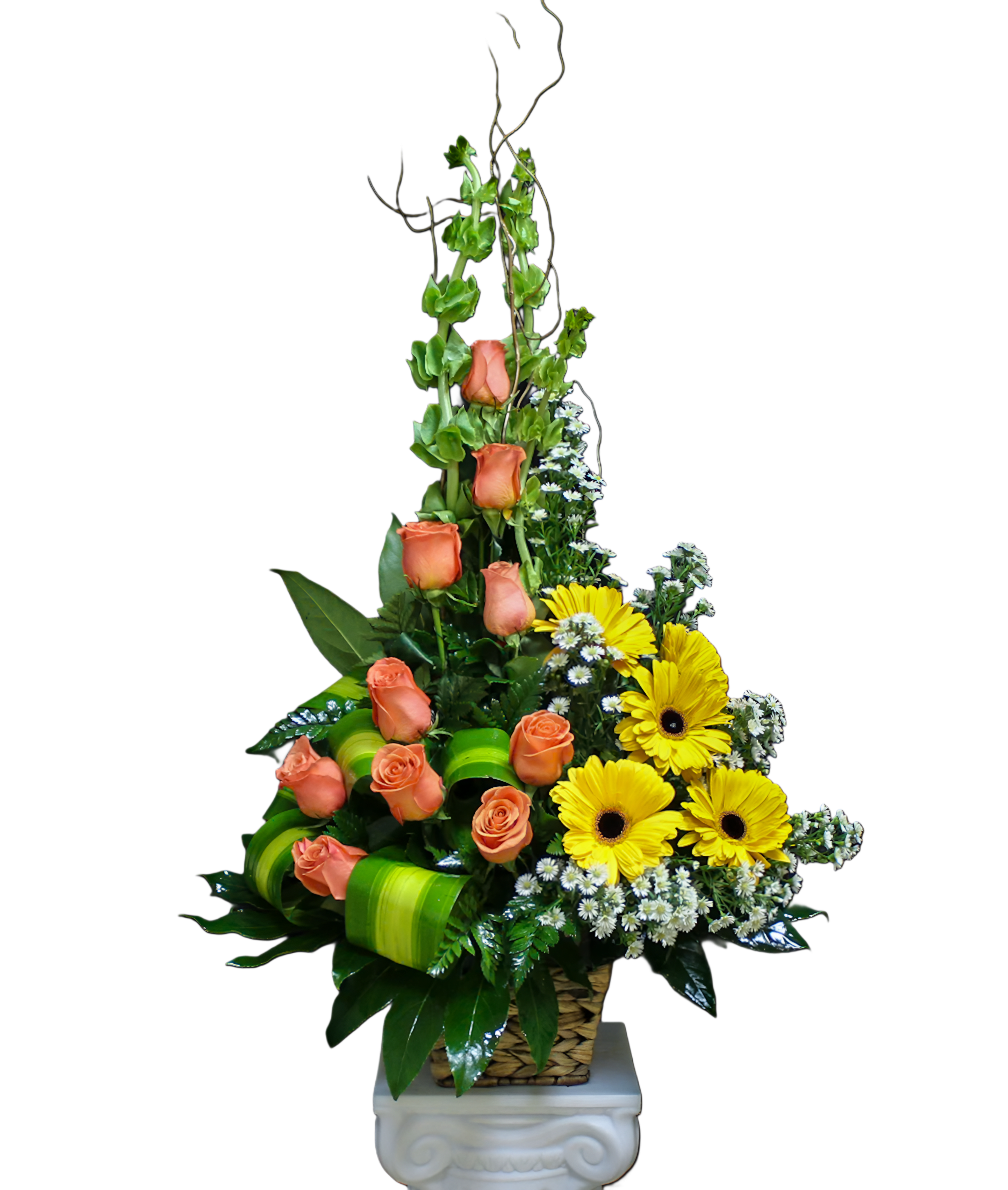 GT-10 Arreglo de rosas y gerberas