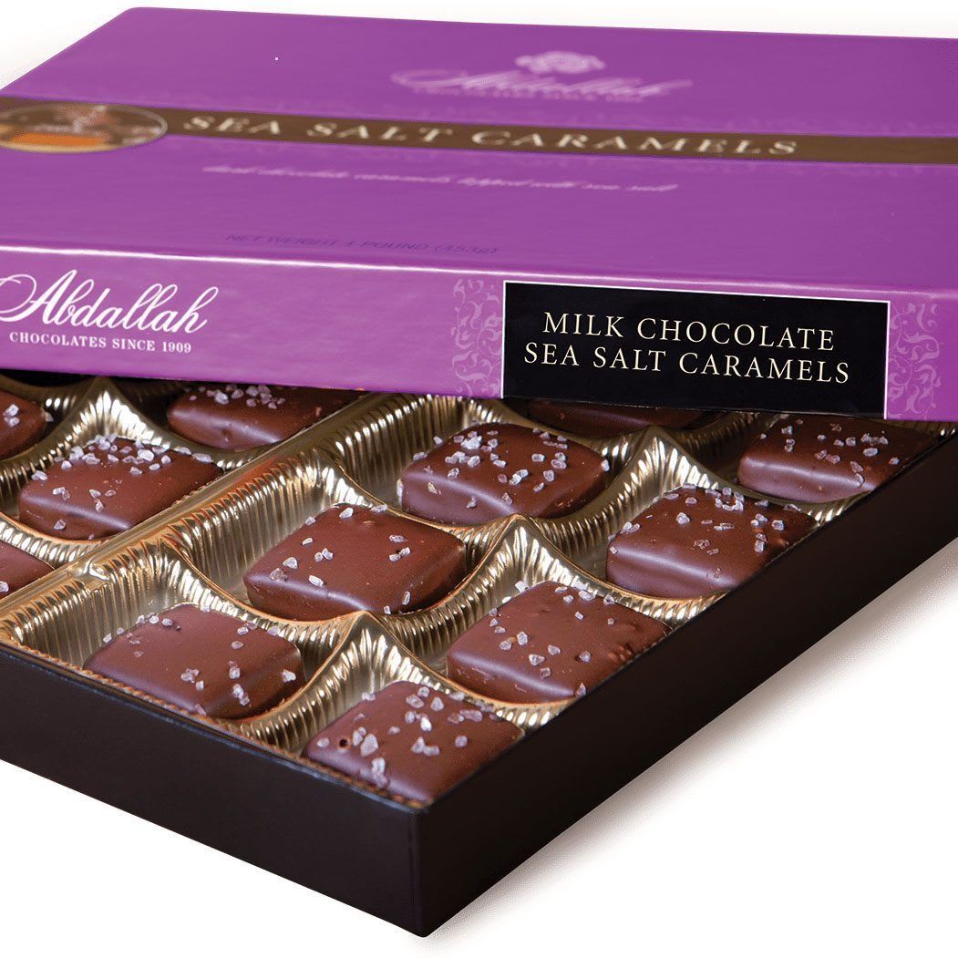 Abdallah Milk Chocolate Sea Salt Caramels Flower Bouquet