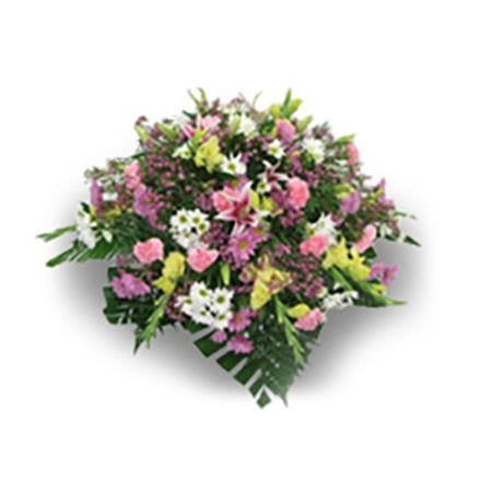 Pastel Color Fresh Flower Casket Spray Flower Bouquet