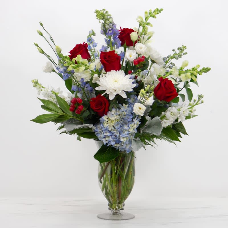Patriotic Side Table Arrangement