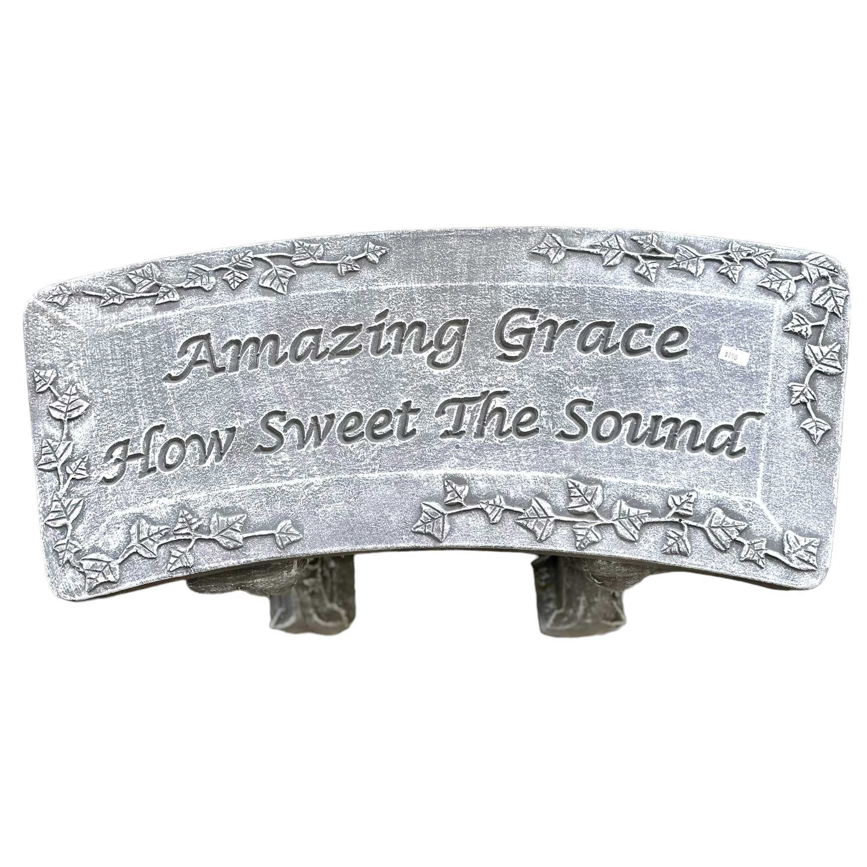 Amazing Grace Concrete Bench