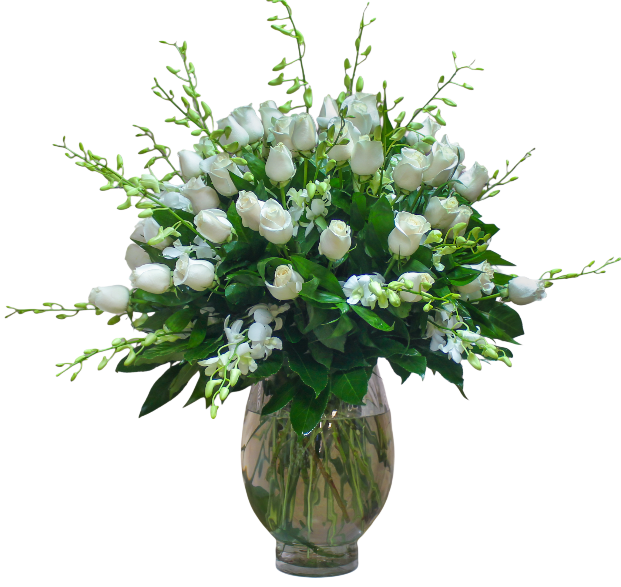 AF-21 Arreglo de rosas y orquídeas Flower Bouquet