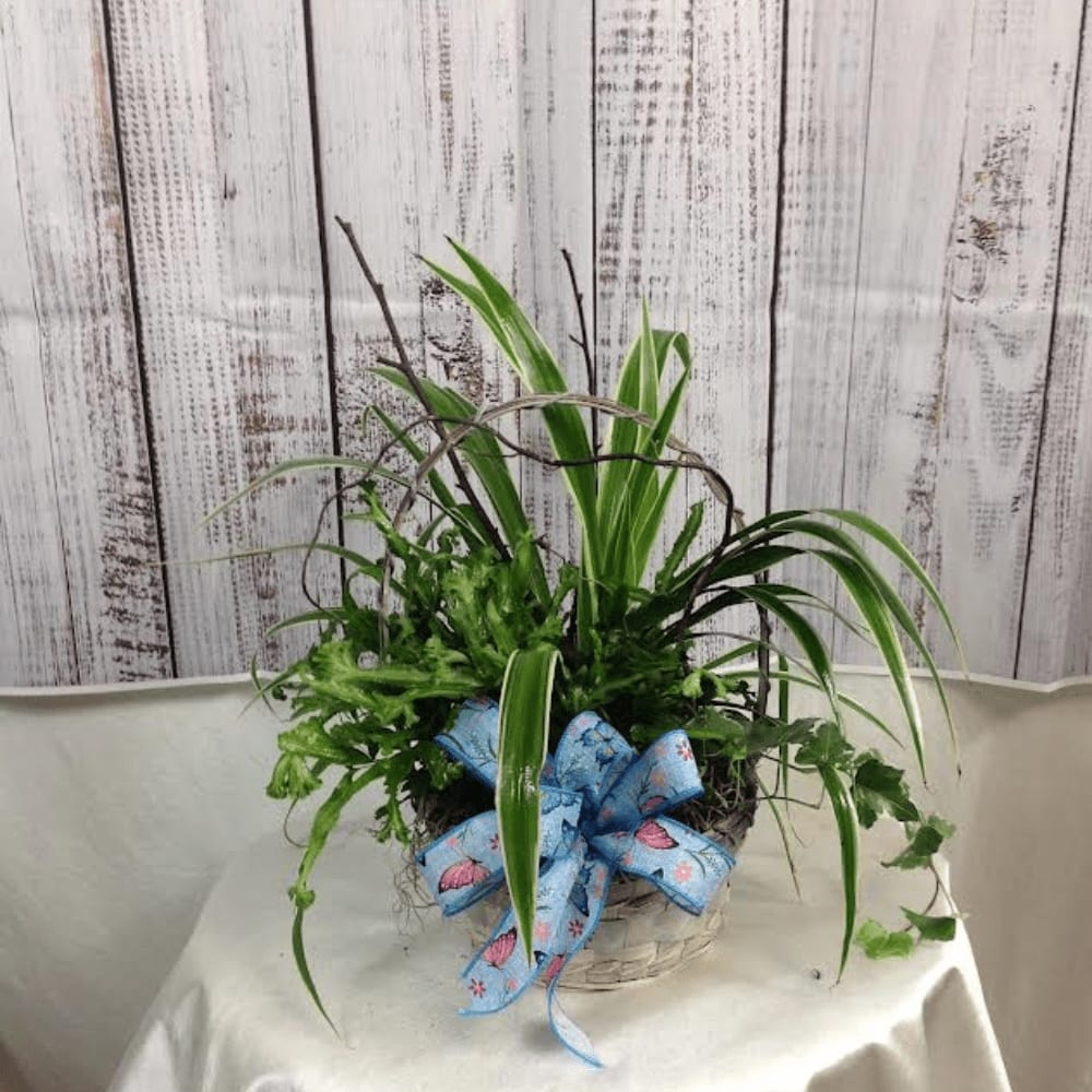 Basket Garden Flower Bouquet