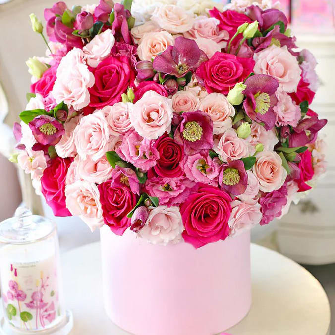 Paris Promises Pinks Flower Bouquet