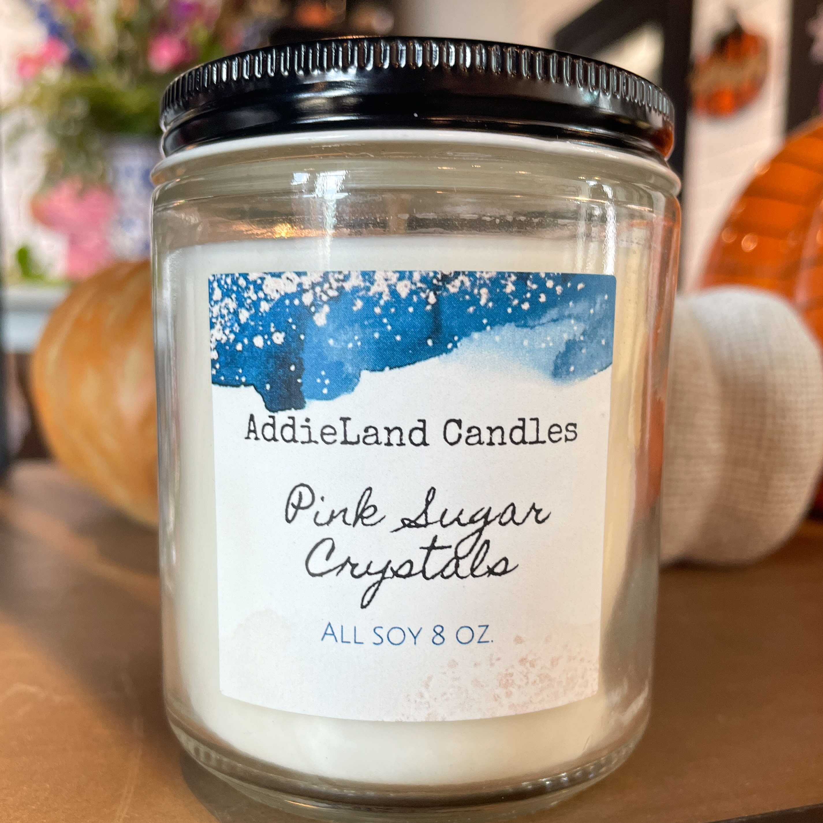 Addieland Candle Pink Sugar Crystal
