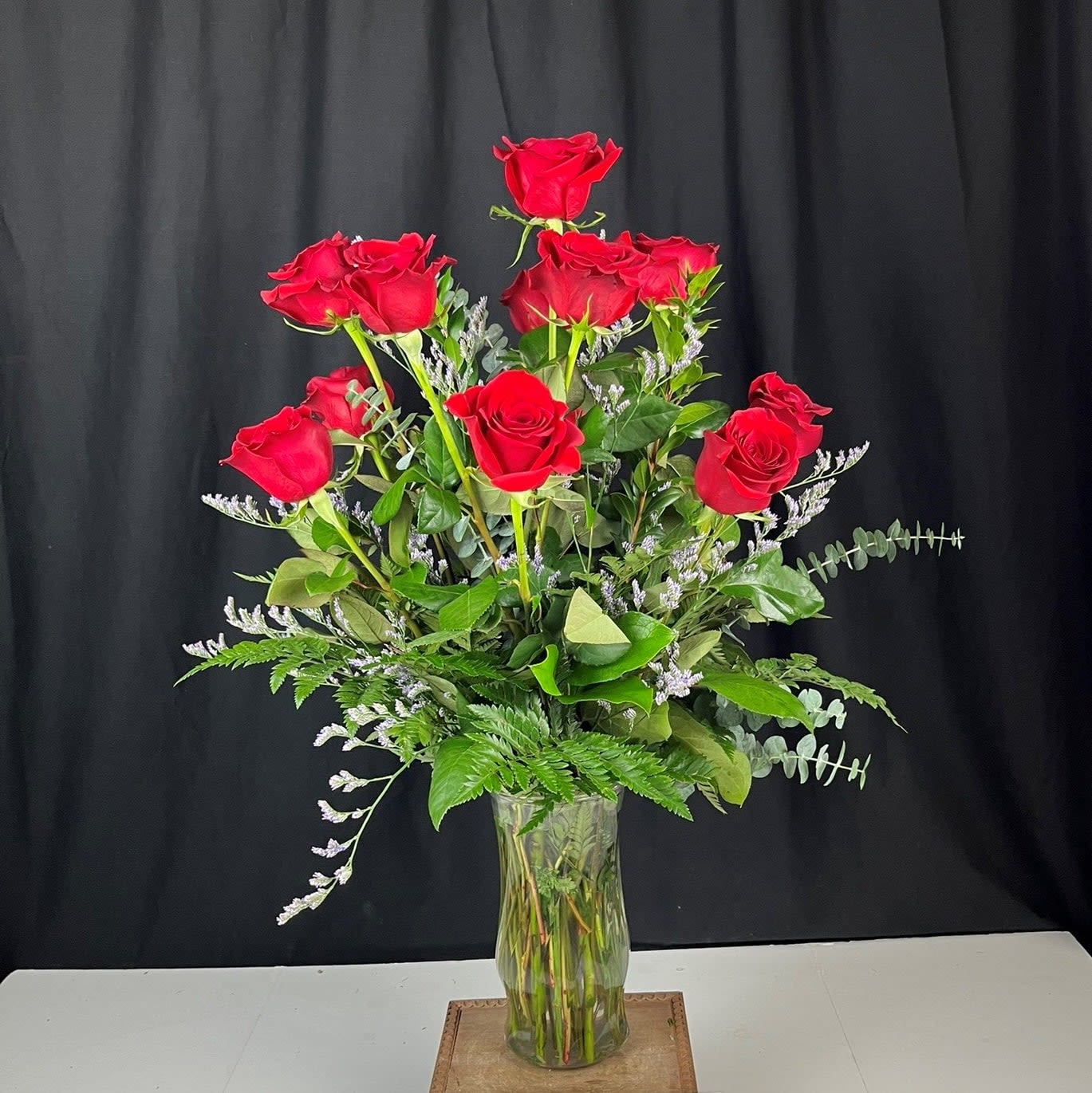 Dozen Roses Flower Bouquet