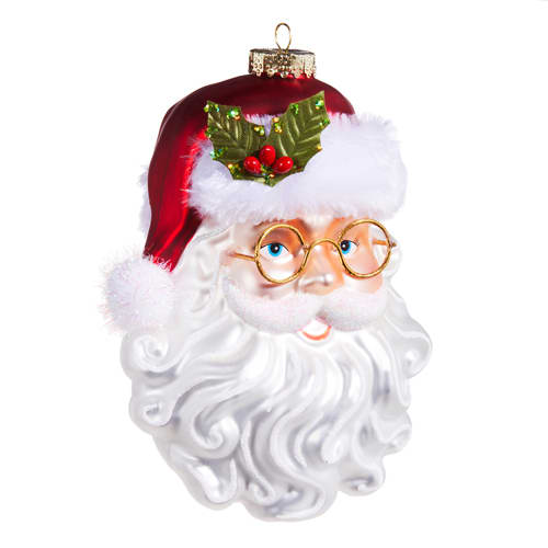 SANTA WITH GLASSES ORNAMENT 6.5''