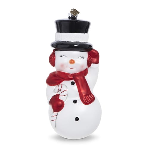 EC SNOWMAN BLOW MOLD ORNAMENT 8''