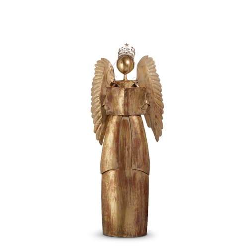 ANTIQUED GOLD ANGEL 4'