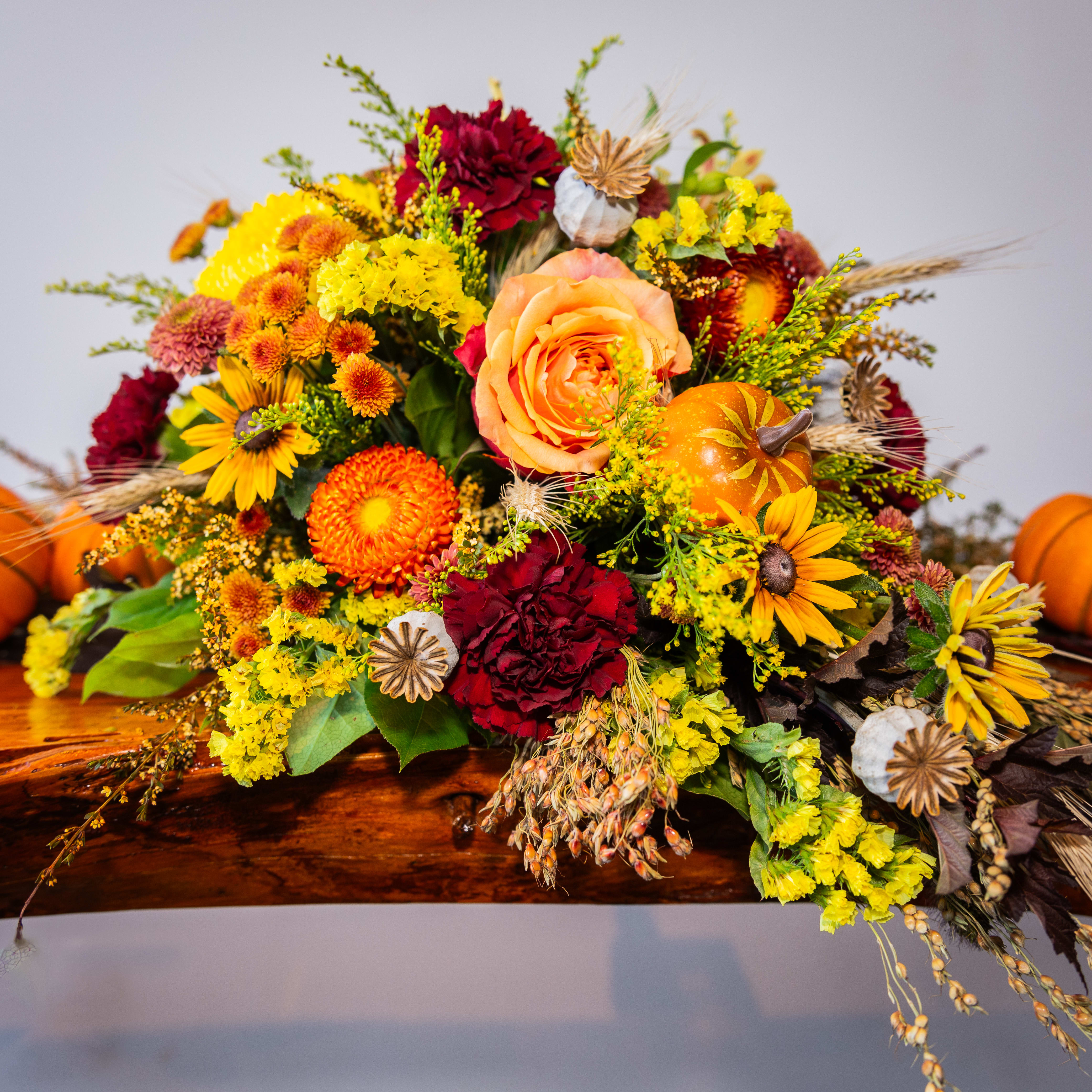 Nature’s Bounty Cornucopia Flower Bouquet