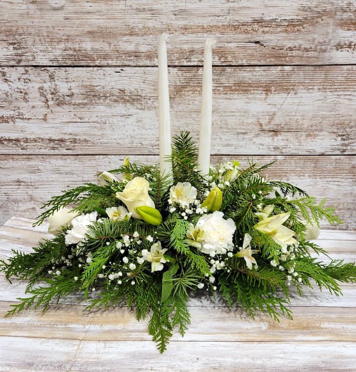 Winter Candle Centerpiece