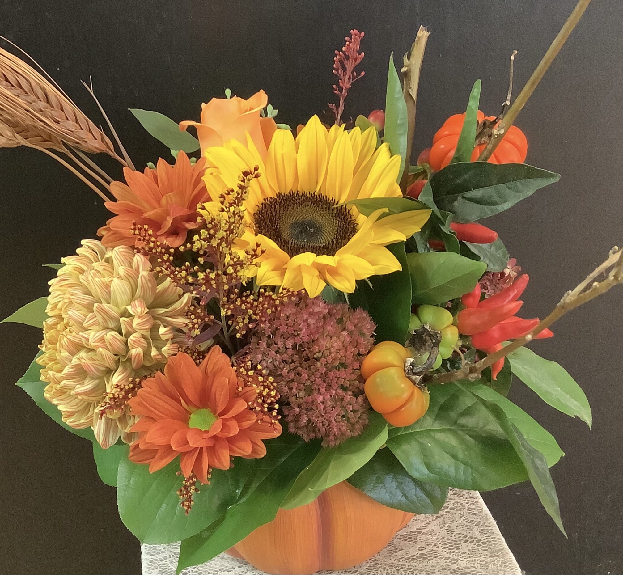 Golden Harvest Delight Flower Bouquet