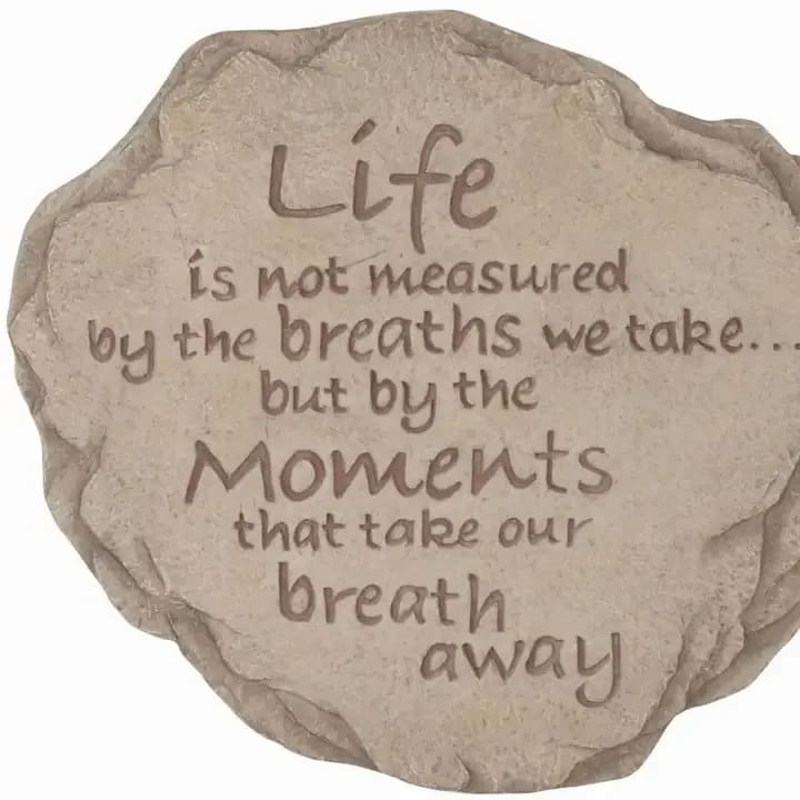 Life Is Not Measured Stone Flower Bouquet