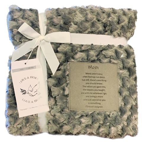 Sentiment Patch Throw, Mom