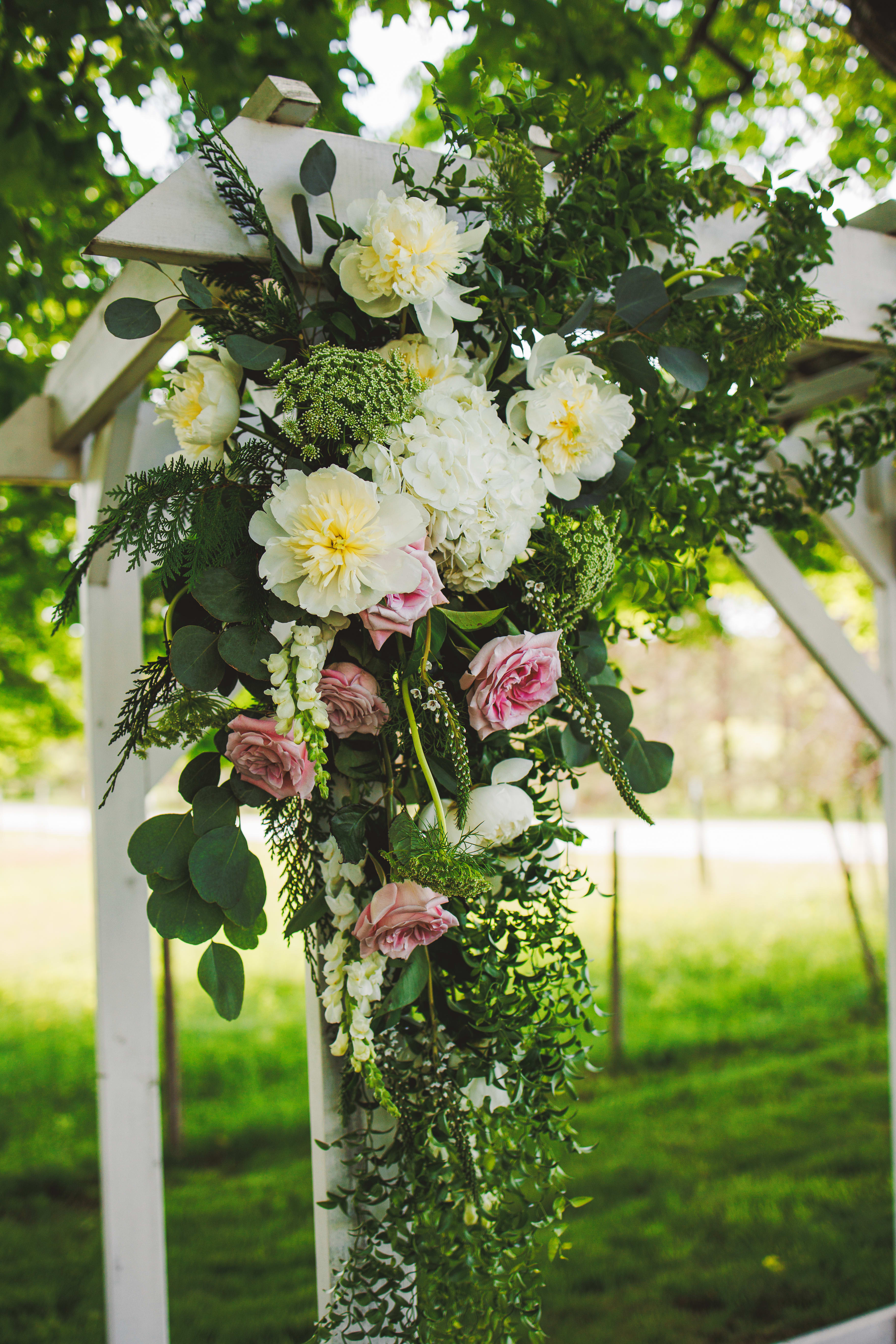 Fresh Floral Wedding Arbor