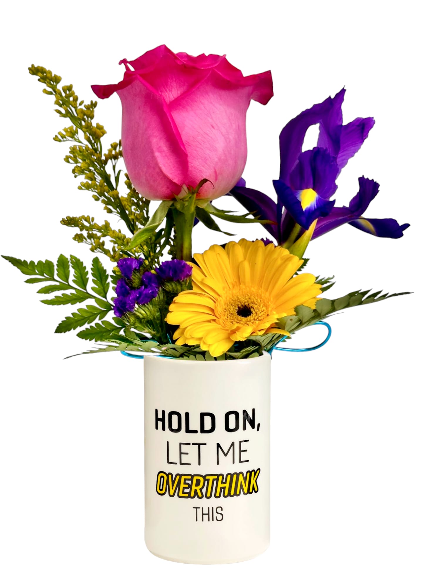 Pencil Cup - Hold On Let Me Overthink This Flower Bouquet