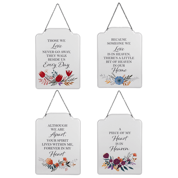 Floral Memorial Plaque