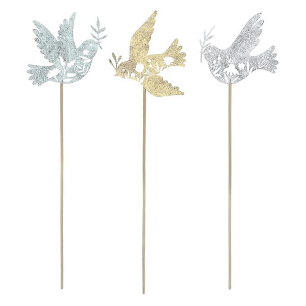 Cut Out Bird Garden Stake - Metal