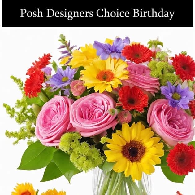 Posh Choice Birthday Vase Arrangement