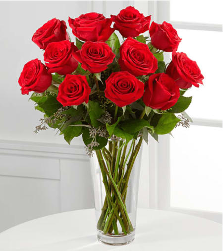 Long Stem Red Roses Flower Bouquet