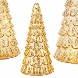 17'' GOLD MERCURY TREE