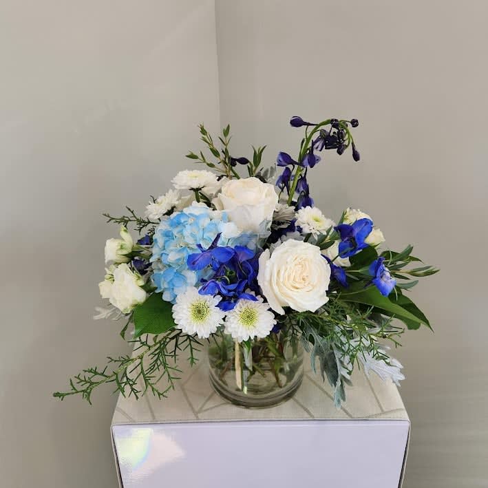 Blissful Azure Flower Bouquet