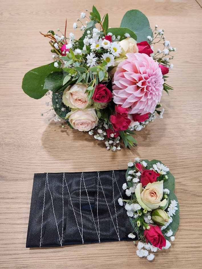 Wrist and Bouquet Combo Flower Bouquet