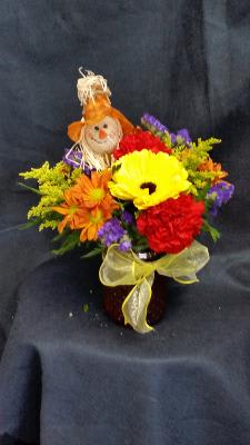 FALL HOBNAIL VASE Flower Bouquet