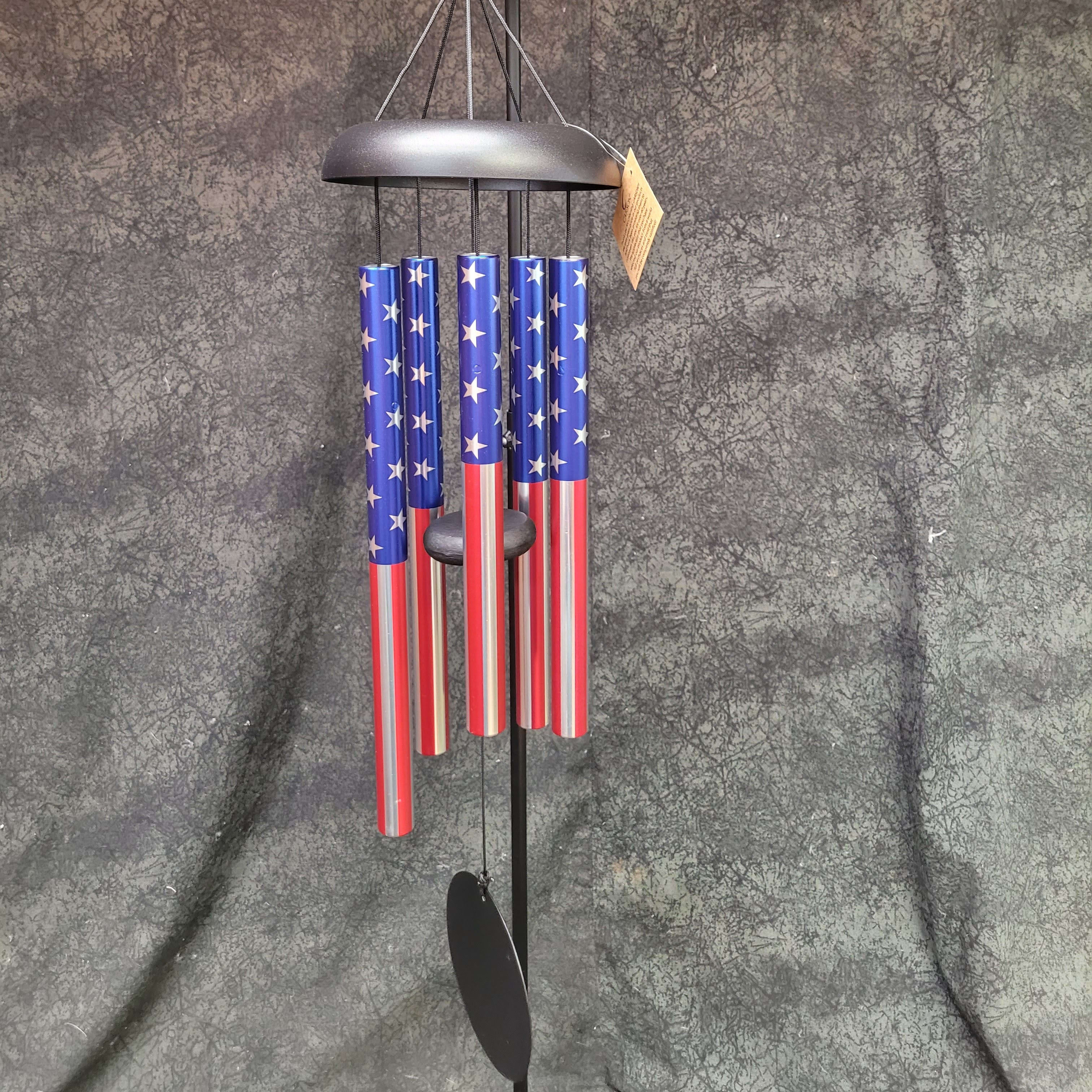 63088 - American Flag Wind-Chime