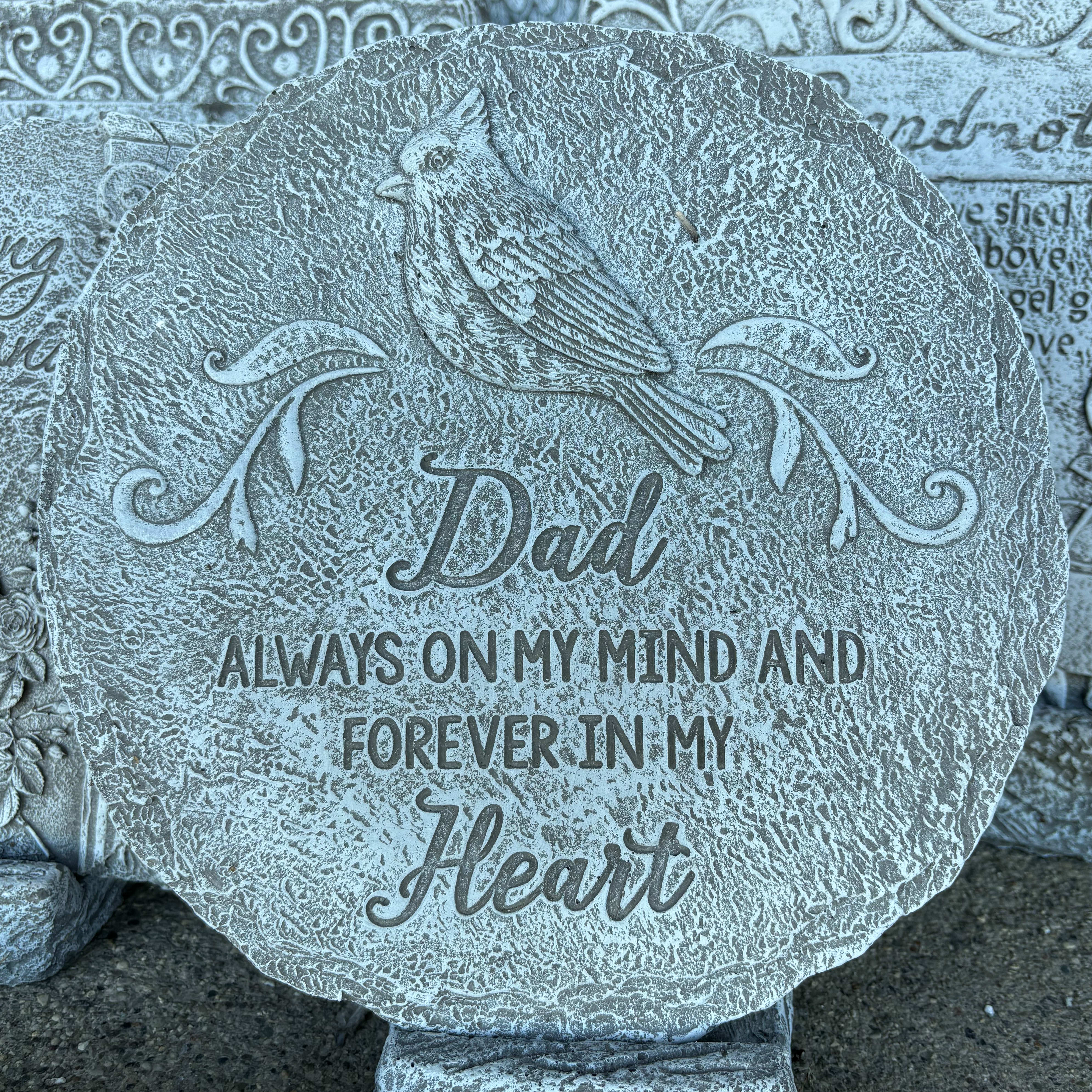 Dad Concrete Garden Stone