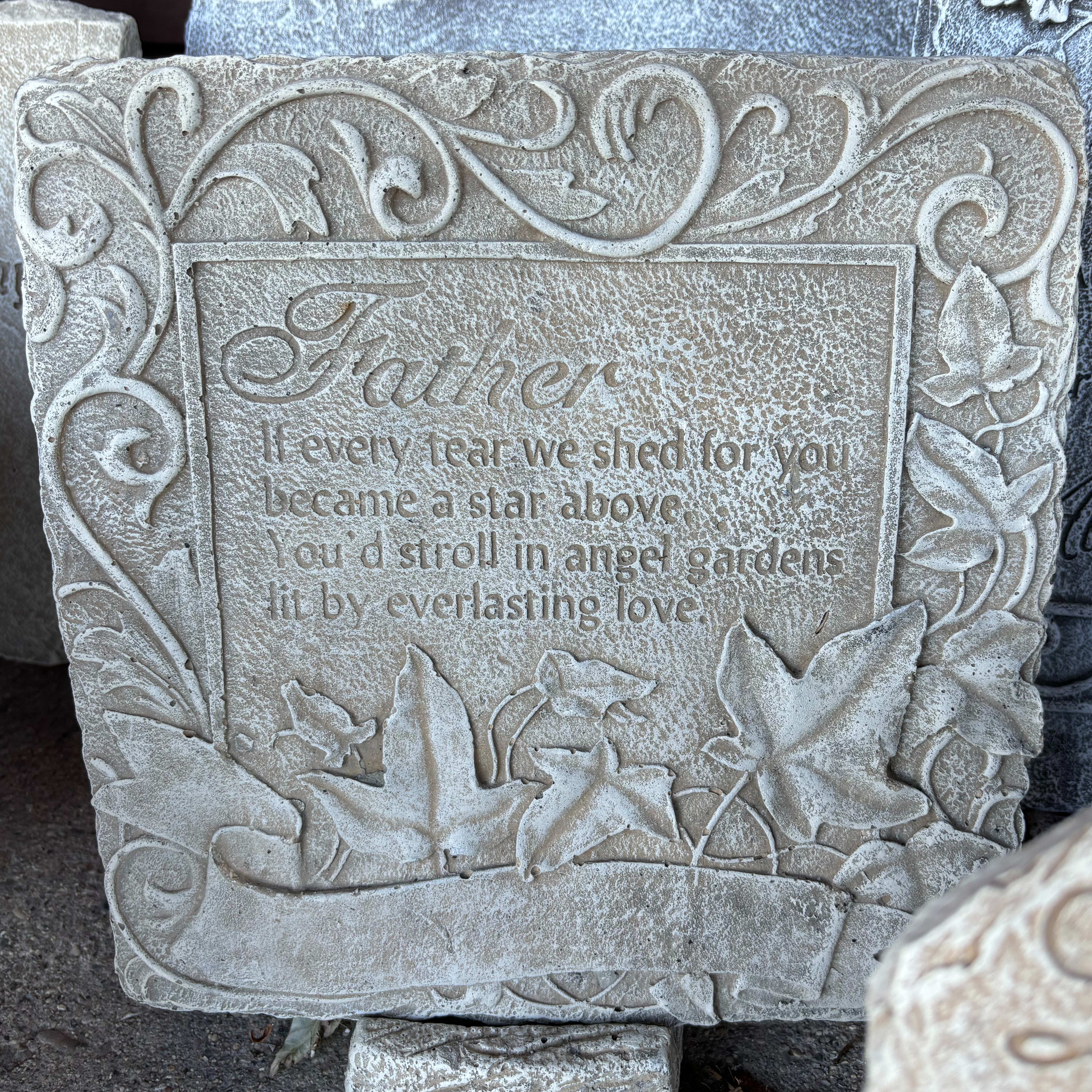 Father Concrete Garden Stone