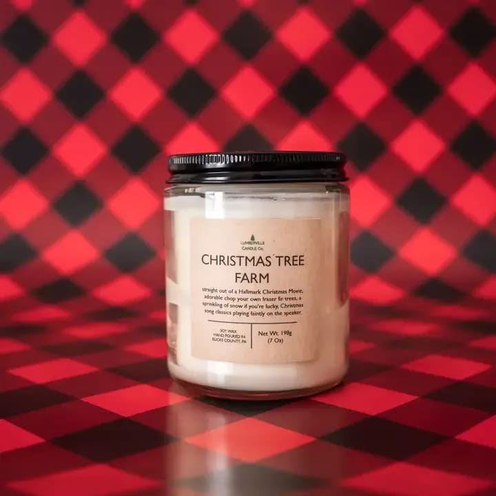 Christmas Tree Farm Lumberville Soy Candle Flower Bouquet