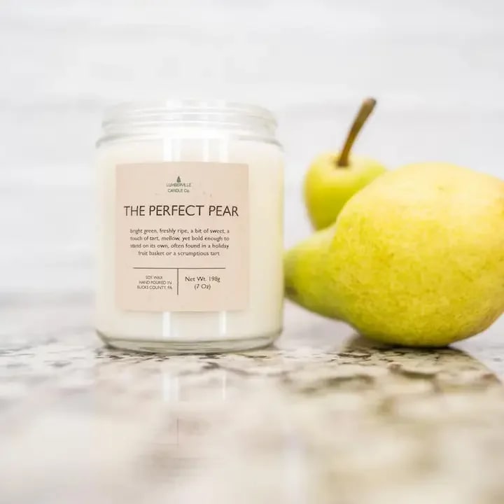 Perfect Pear Lumberville Soy Candle Flower Bouquet