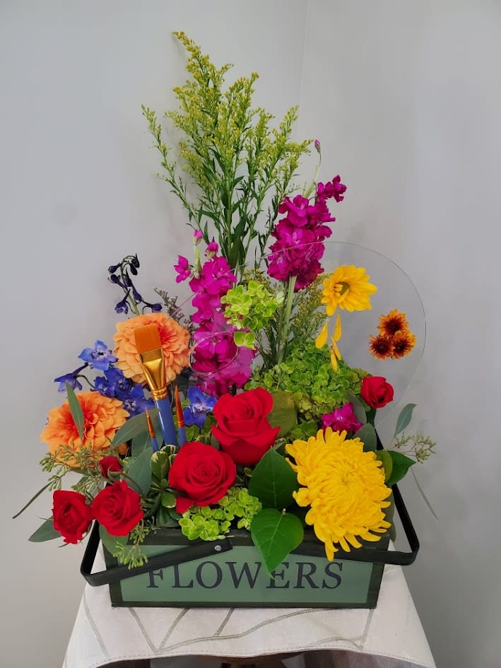 Brilliant Canvas Flower Bouquet