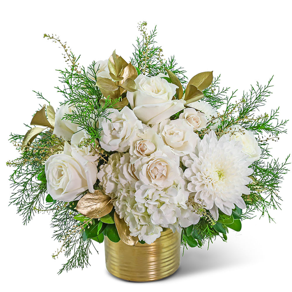 Golden Winter Elegance Flower Bouquet