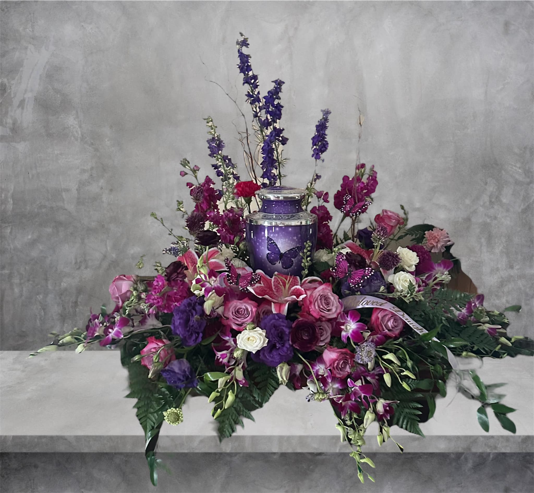 Peaceful  Cremation Wreath Flower Bouquet