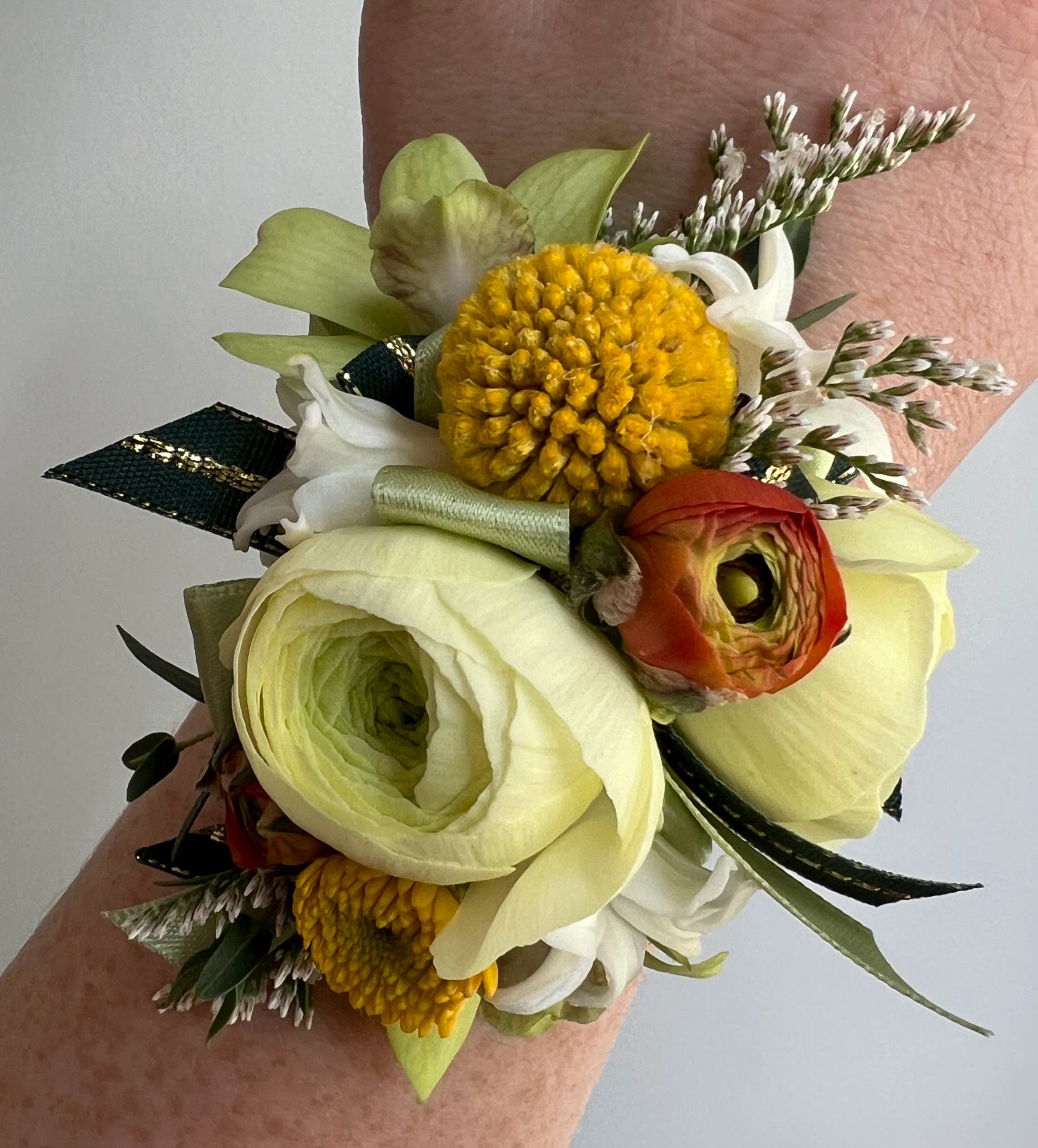 Unique Designers Choice Wrist Corsage Flower Bouquet