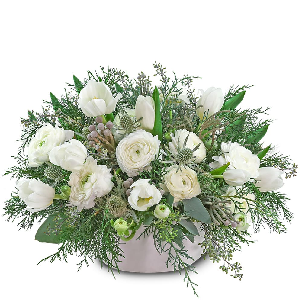 Pure Winter Bliss Flower Bouquet