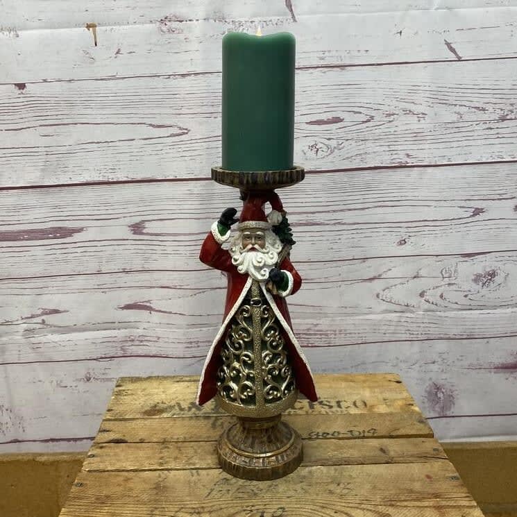 Santa Candle Holders