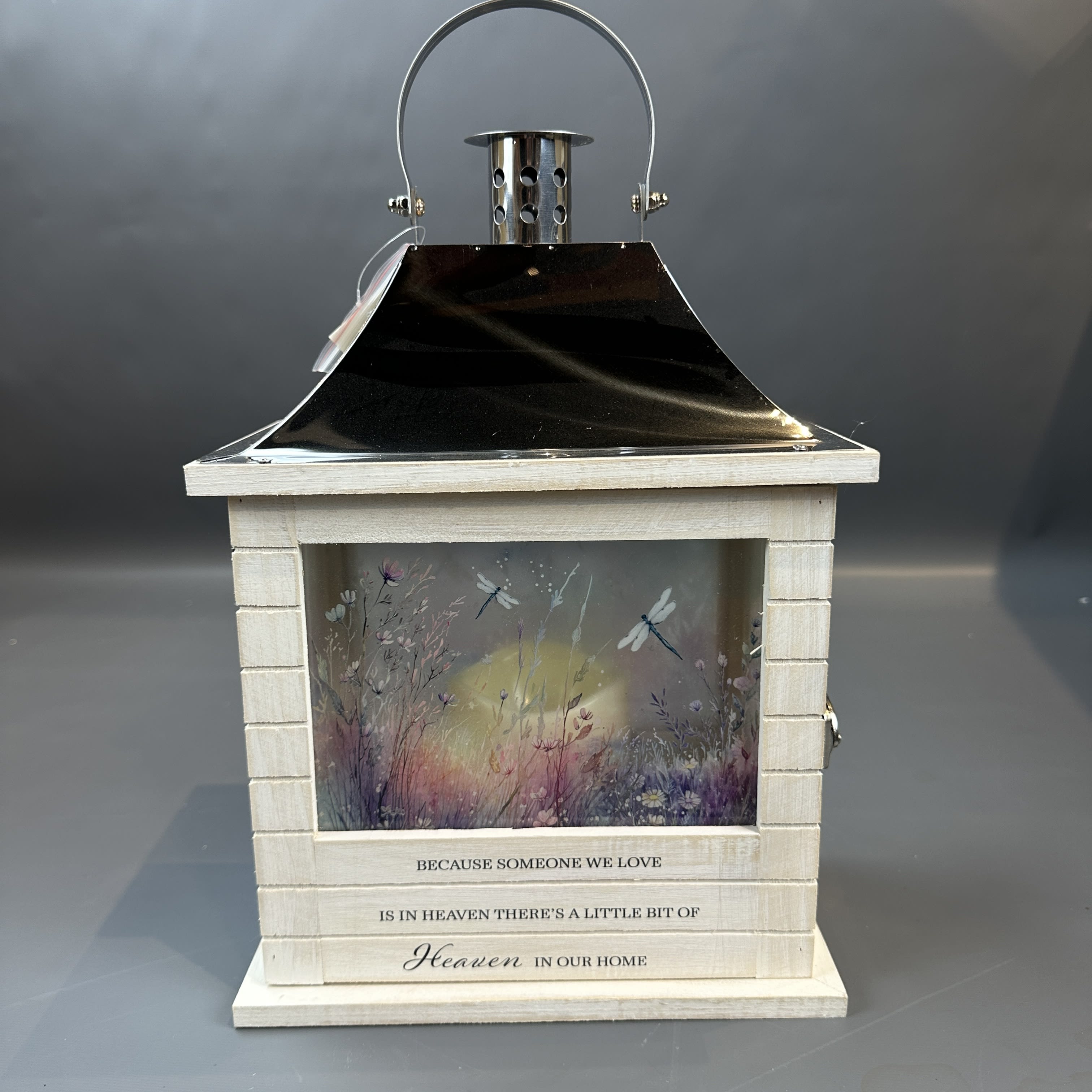 HEAVEN IN OUR HOME LANTERN WITH CANDLE