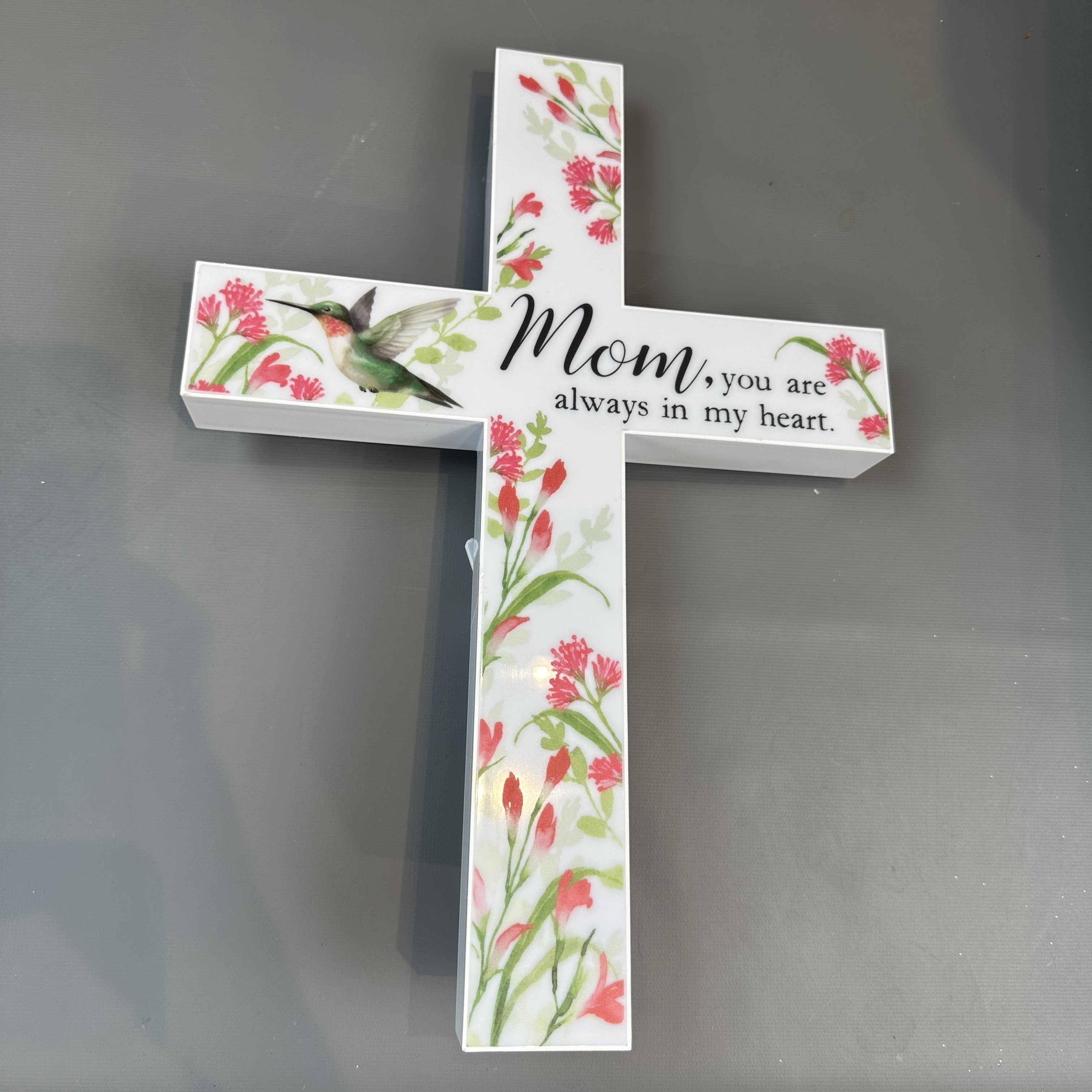 MOM- SOLAR CROSS WITH STAKE