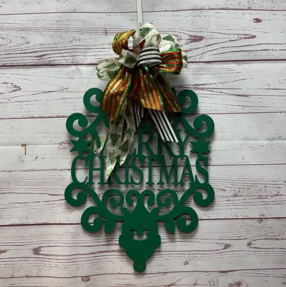 Merry Christmas Wooden Wreath