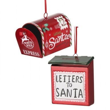 5'' METAL SANTA MAILBOX